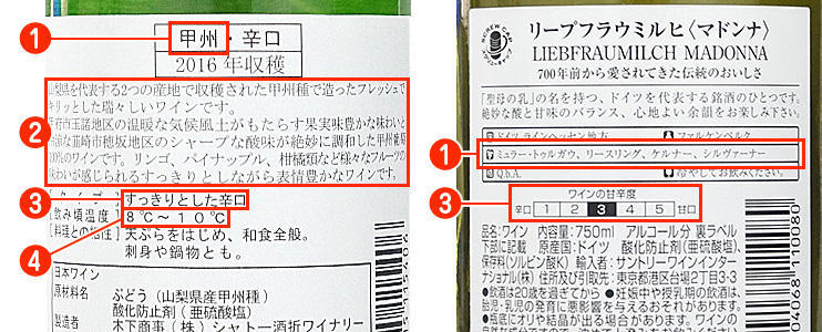 ラベルの裏