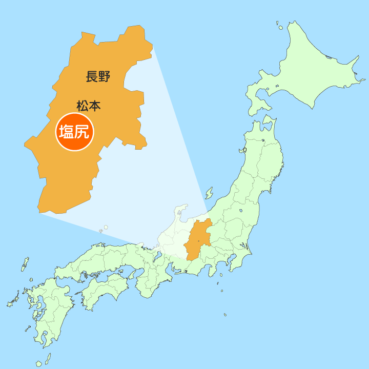 塩尻の位置