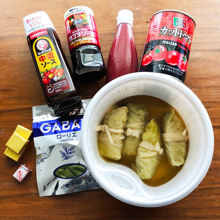 時短でも美味しい！しみしみロールキャベツ材料
