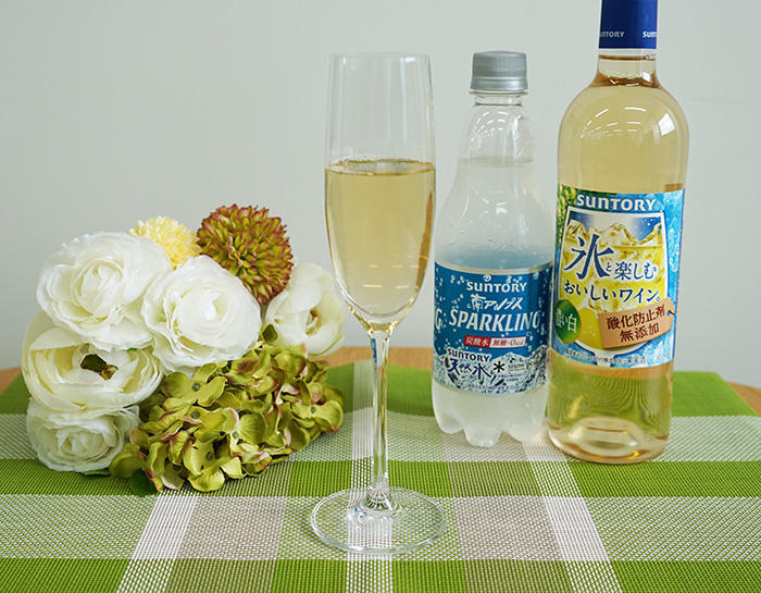 炭酸水で割って、さらにスッキリ